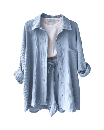 Maya | Conjunt texturitzat de camisa i shorts