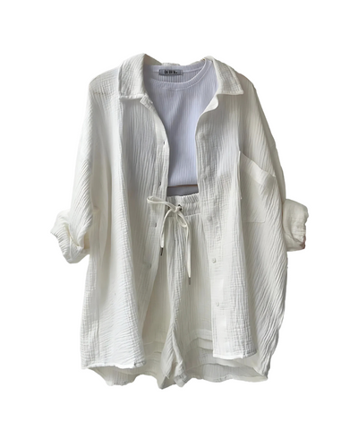 Maya | Conjunt texturitzat de camisa i shorts