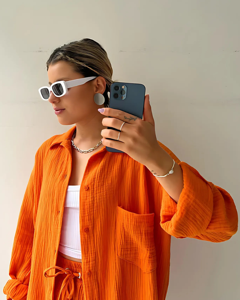 Maya | Conjunt texturitzat de camisa i shorts